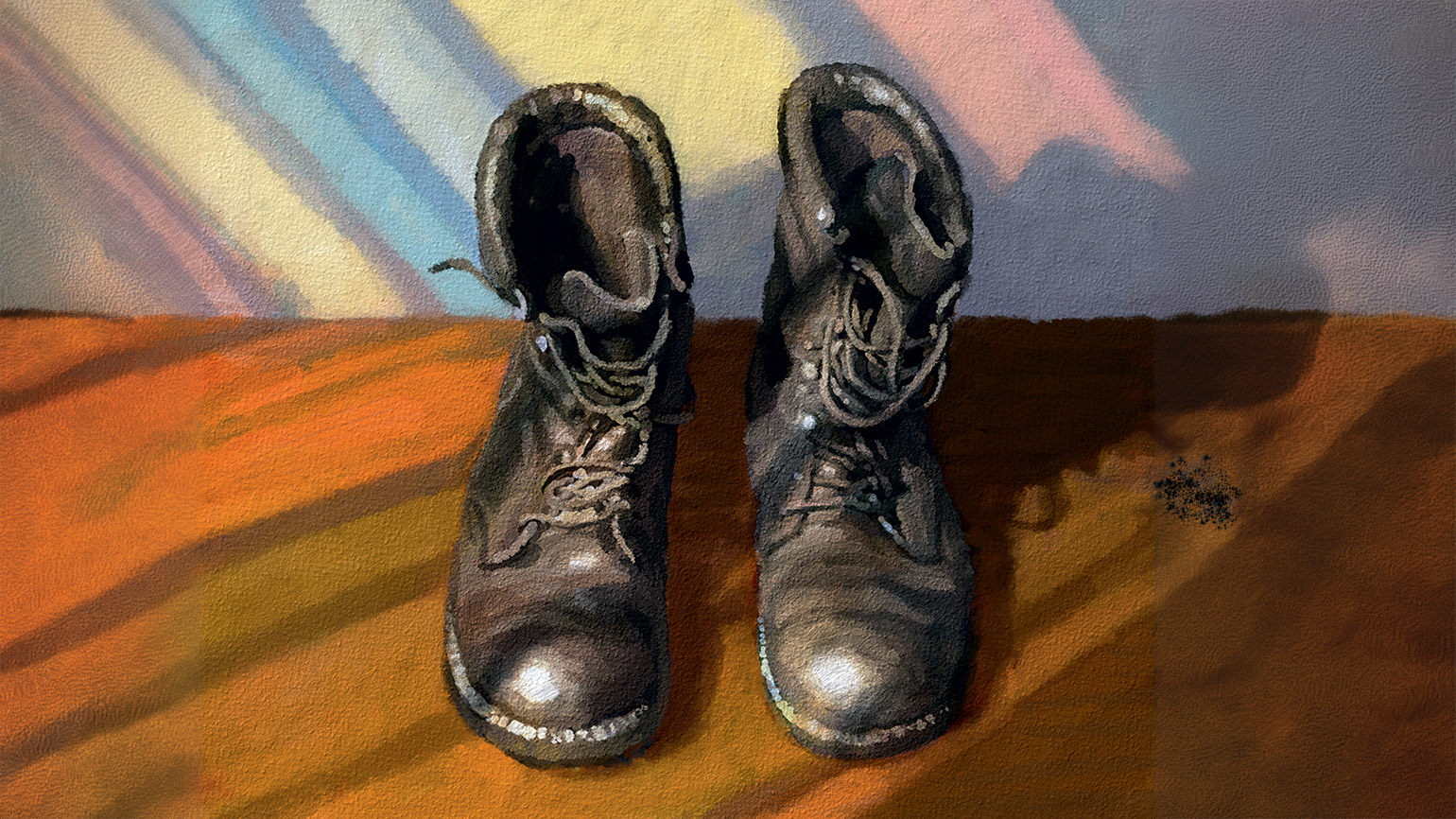A sergeant's boots