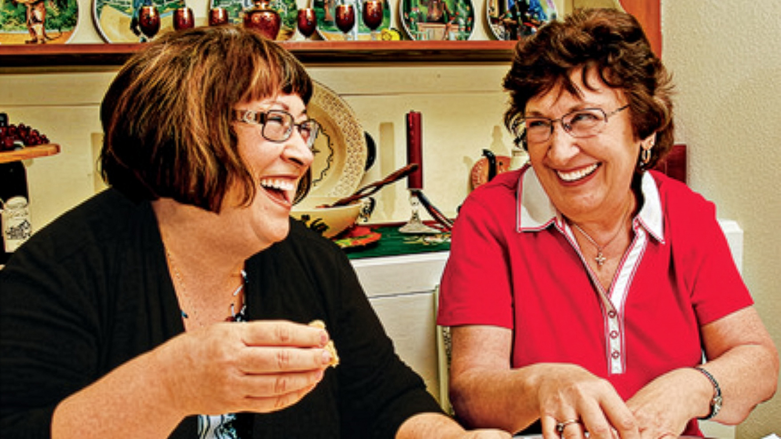 Mary Lou and sister Lauren